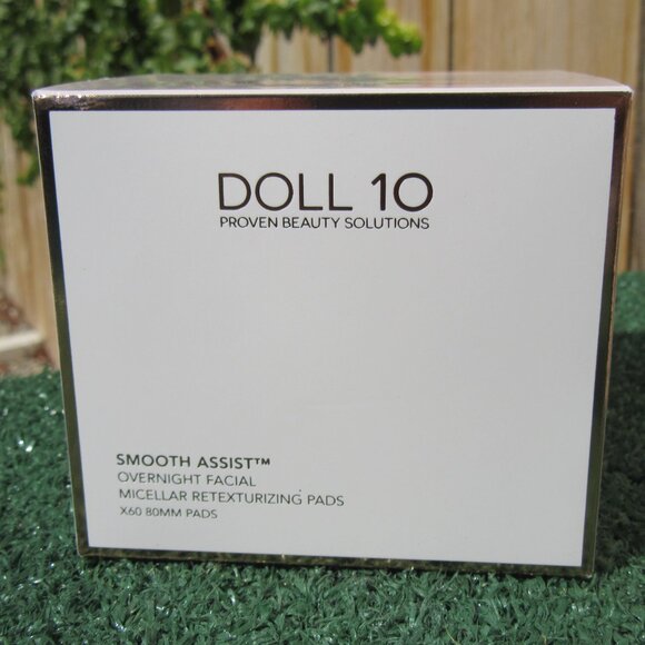 Brand New Doll 10 Smooth Assist 60 Overnight Facial Micellar Retexturizing Pads - Picture 5 of 8